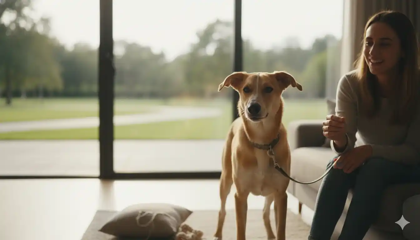 Mi perro se ha vuelto rebelde: la adolescencia canina y cómo gestionarla 1 Perro adolescente mostrando cambios de comportamiento junto a su tutor