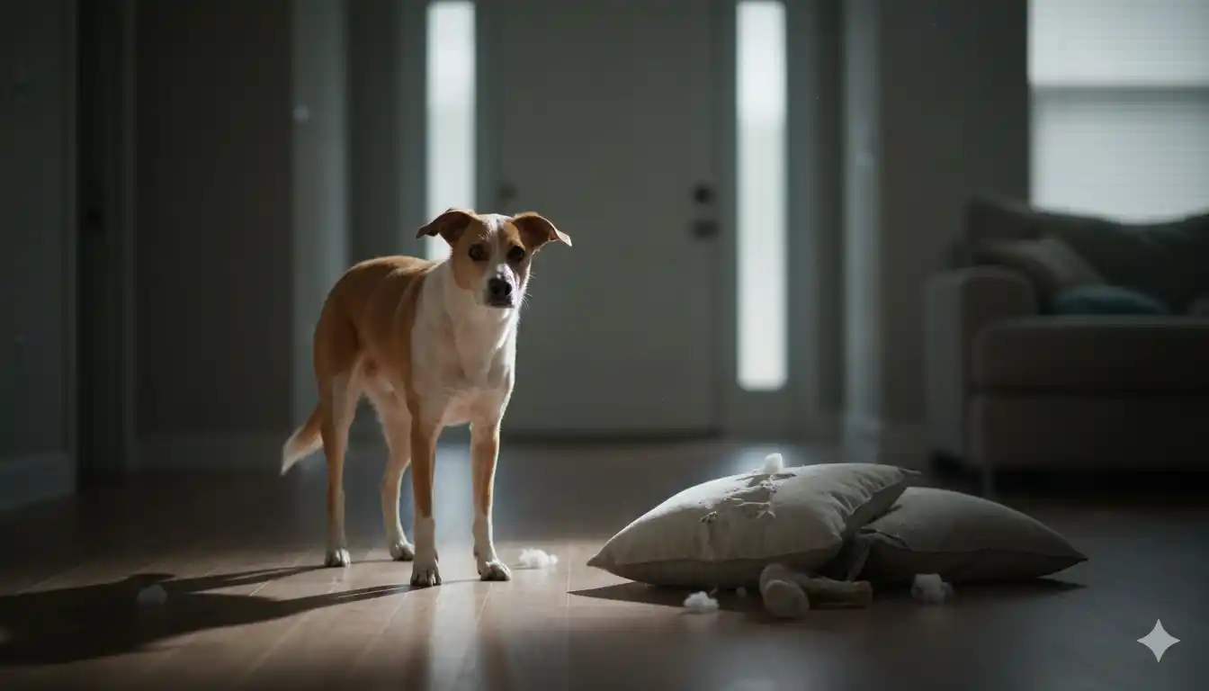 mi perro destroza la casa