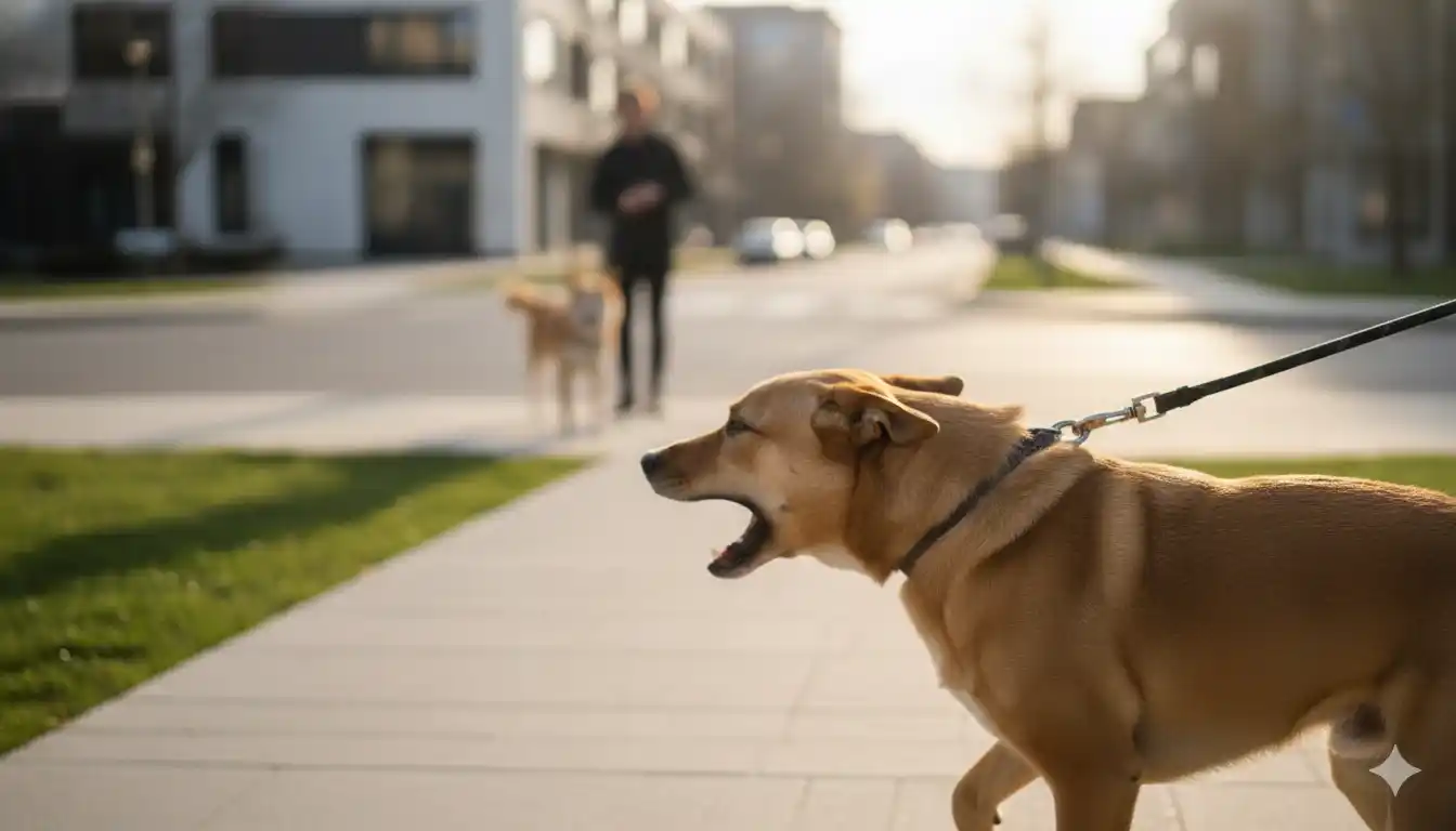 Mi perro ladra a otros perros con la correa: por qué ocurre y cómo solucionarlo 1 Perro muy ladrador con la correa cuando ve a otros perros en la calle