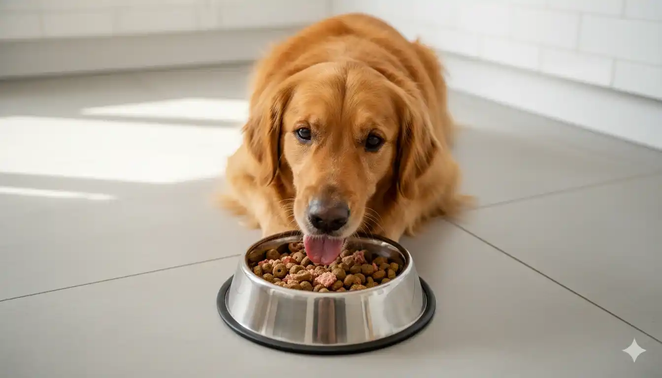 Cuánto debe comer un perro adulto: cantidad, frecuencia y tipos de dieta 1 Ración de pienso para perro adulto medida con taza — cuánto debe comer un perro
